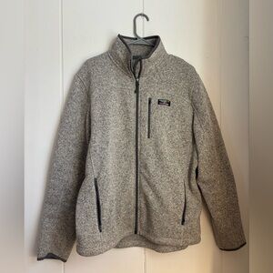 L.L. Bean Heather Gray Men's Fleece Jacket